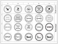 Штампы с графической и типовые