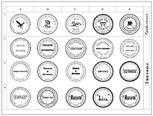 Образцы оттисков печатей и штампов для предприятий с Логотипом